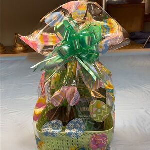 Wicked Easter Basket with Wildflower Meadow Green Candle with wicked assesories